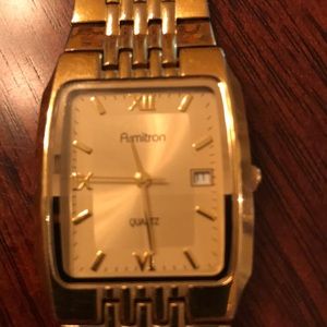 Men’s Armitron gold tone watch